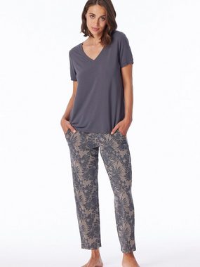 Schiesser Pyjama 7/8 - Selected Premium (2 tlg) schlafanzug schlafmode bequem