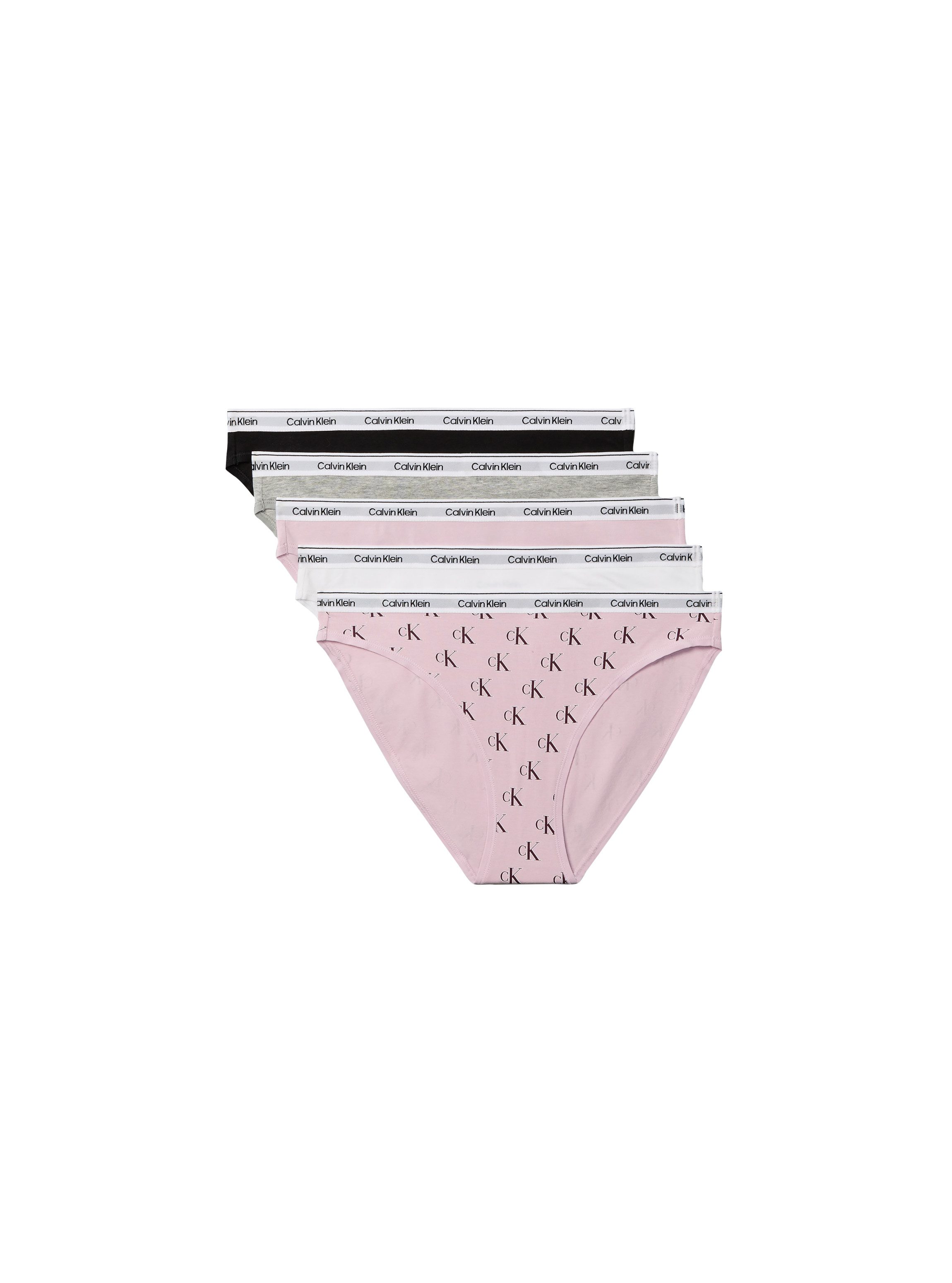 Calvin Klein Underwear Bikinislip 5 PACK BIKINI (LOW-RISE) (Packung, 5-St., 5er-Pack) mit Logobund
