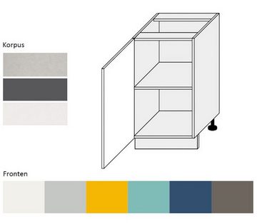 Feldmann-Wohnen Unterschrank Napoli (Napoli, 1-St) 45cm Front-, Korpusfarbe und Ausführung wählbar grifflos 1-türig