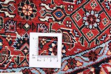 Orientteppich Perser - Bidjar rund - 120 x 120 cm - dunkelrot, morgenland, rund, Höhe: 15 mm, Wohnzimmer, Handgeknüpft, Einzelstück mit Zertifikat