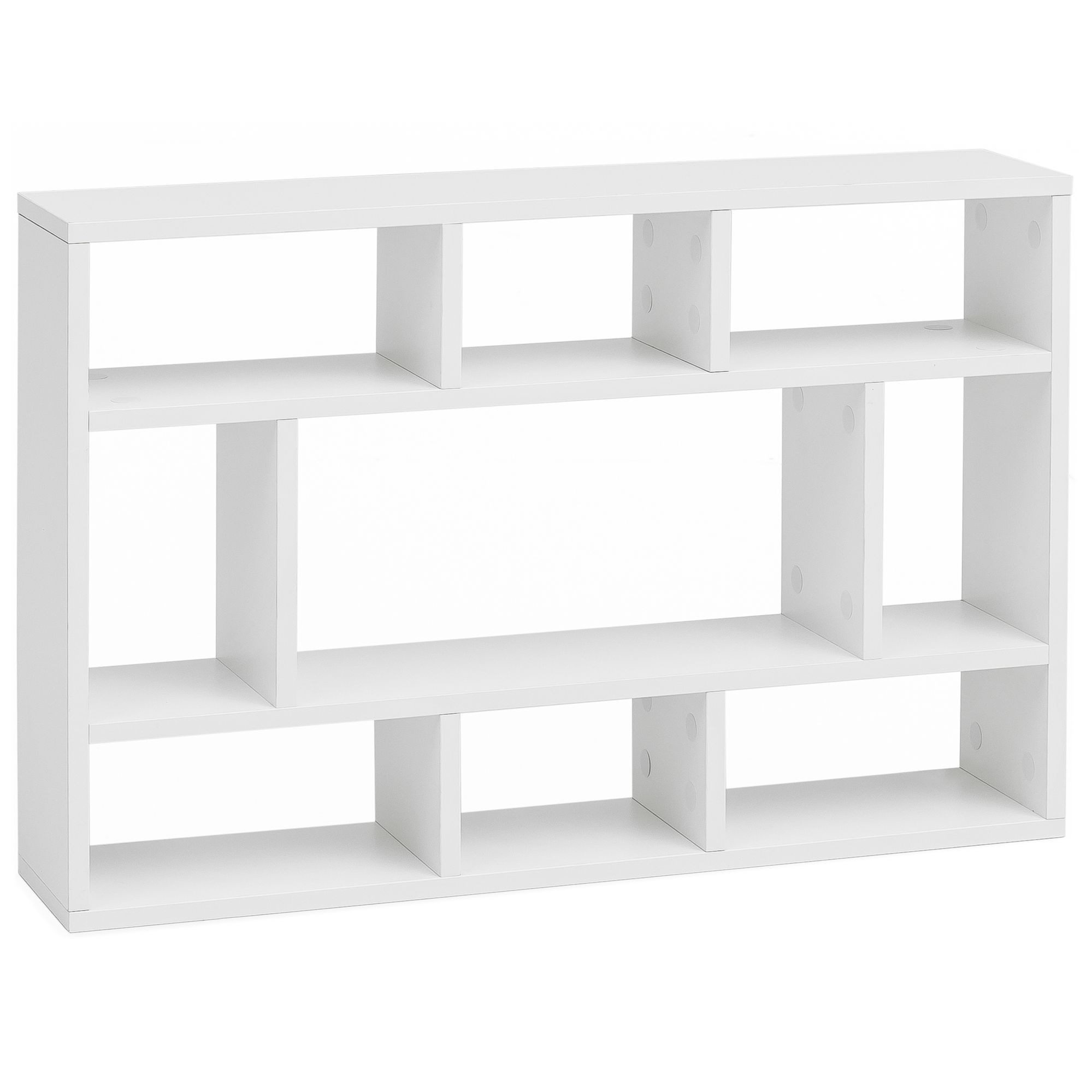 FINEBUY Wandregal SuVa14523_1, Weiß 75x51x16 cm, günstig online kaufen
