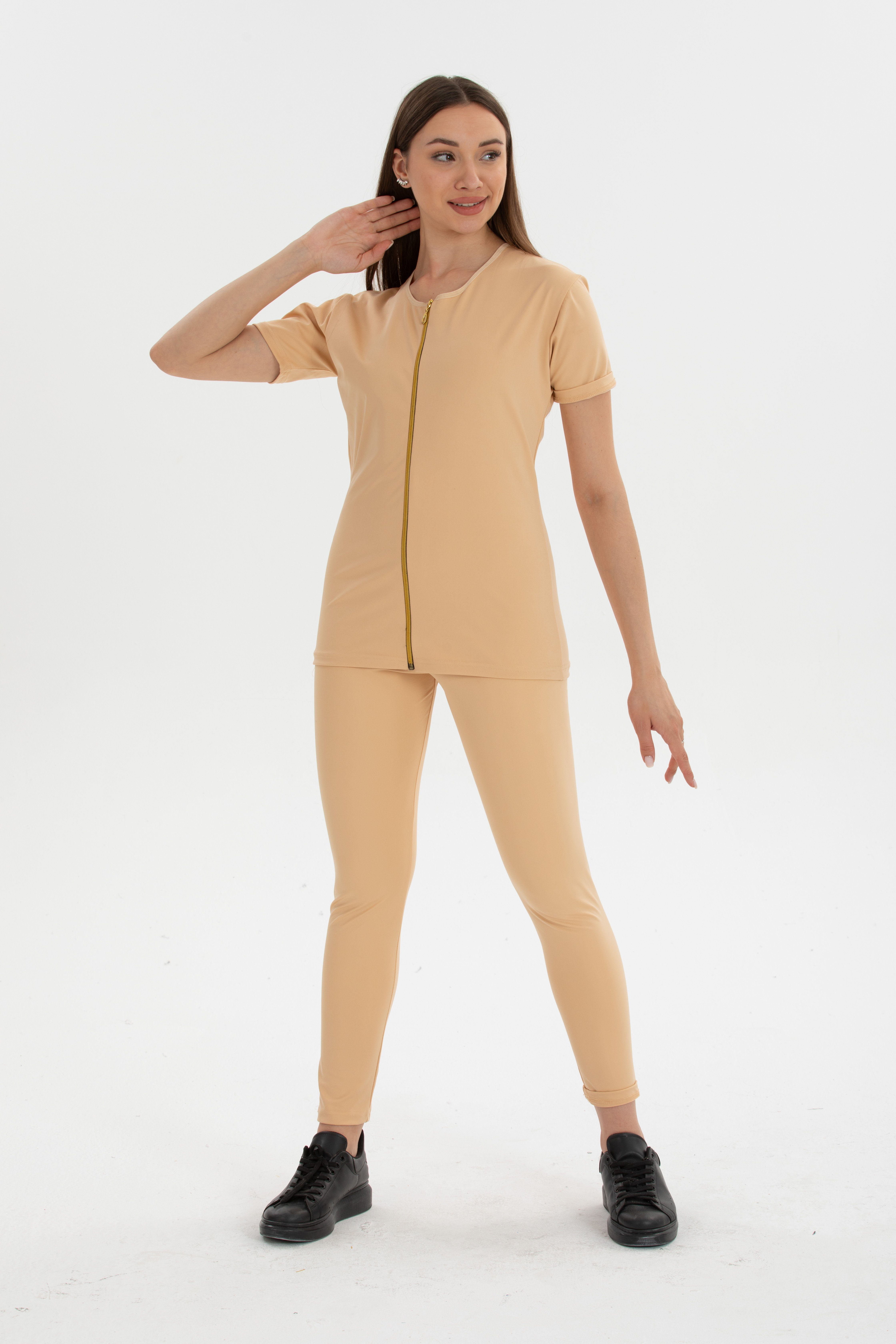 herémood Thermoleggings Thermo Leggings abnehmen Jogging, Taillenformer Body Shaper Figurform