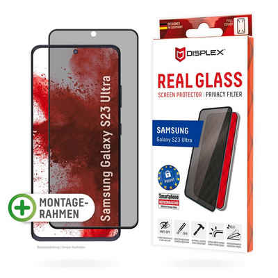 Displex Privacy Glass 3D - Samsung Galaxy S23 Ultra, Displayschutzglas, Blickschutz Displayschutzfolie Displayschutz kratzer-resistent 10H