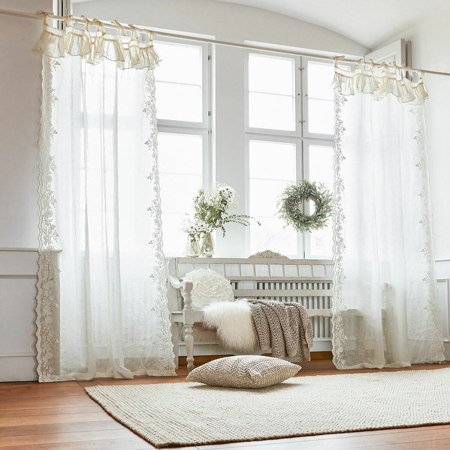 Mirabeau Vorhang Gardine Denise creme günstig online kaufen