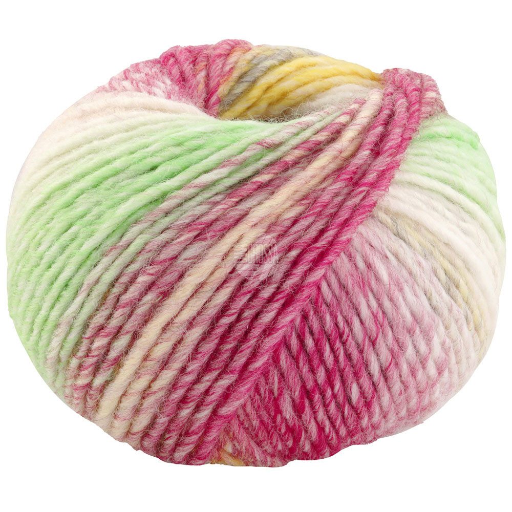 LANA GROSSA COLORS FOR YOU Häkelwolle, 90 m (voluminöses Dochtgarn mit Farbverlauf), 50 g