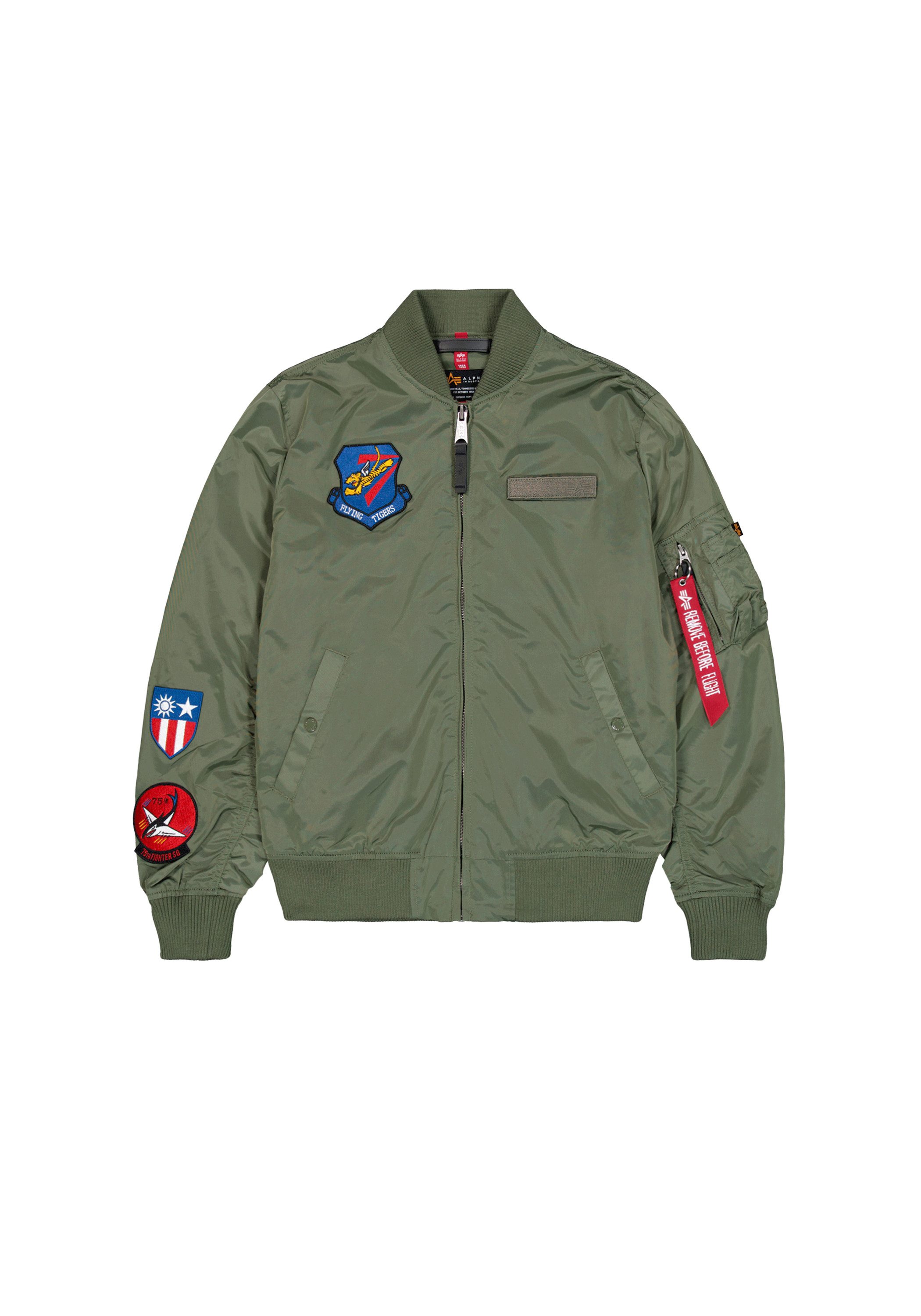 Alpha Industries Bomberjacke MA-1 TT Flying Tigers Light