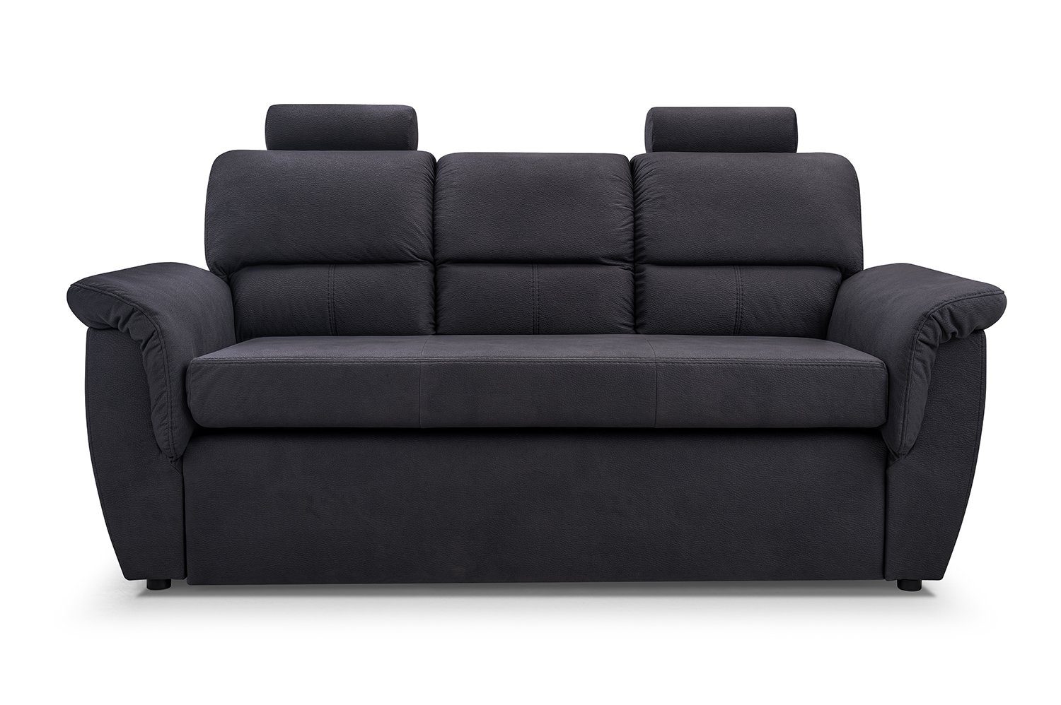 3-Sitzer Schwarz Siblo Modernes Schlaffunktion mit Dayanne Dreisitzer Sofa