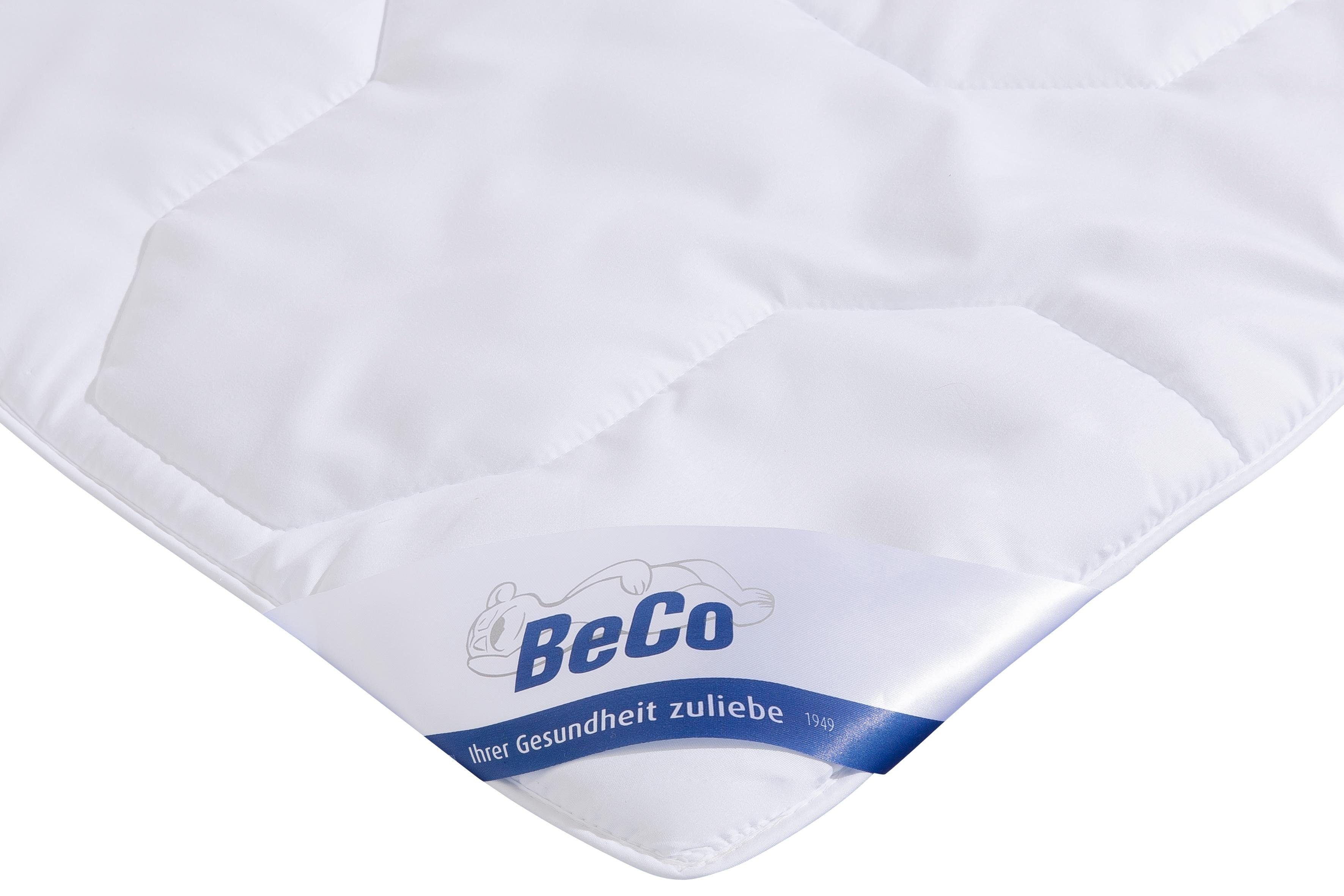 Beco Kunstfaserbettdecke Gregor, Bettdecken für Sommer und Winter, Ganzjahresdecke, Füllung: Polyester, Bezug: Polyester, Bettdecke 135x200cm, allergiker geeignet (Hausstauballergiker)