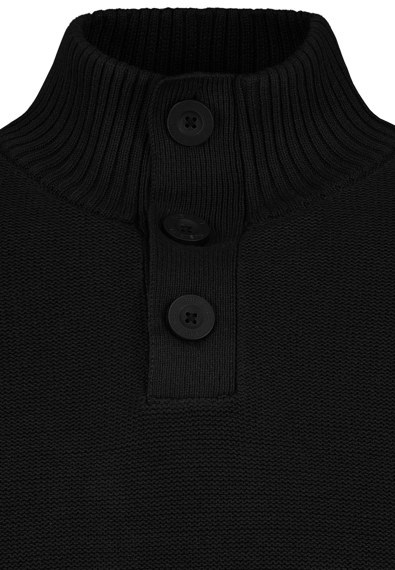 Urban Surface Strickpullover Eleganter Strick mit Knopfdetails für Herren (1-tlg) H96028AI90909_L/S Knit