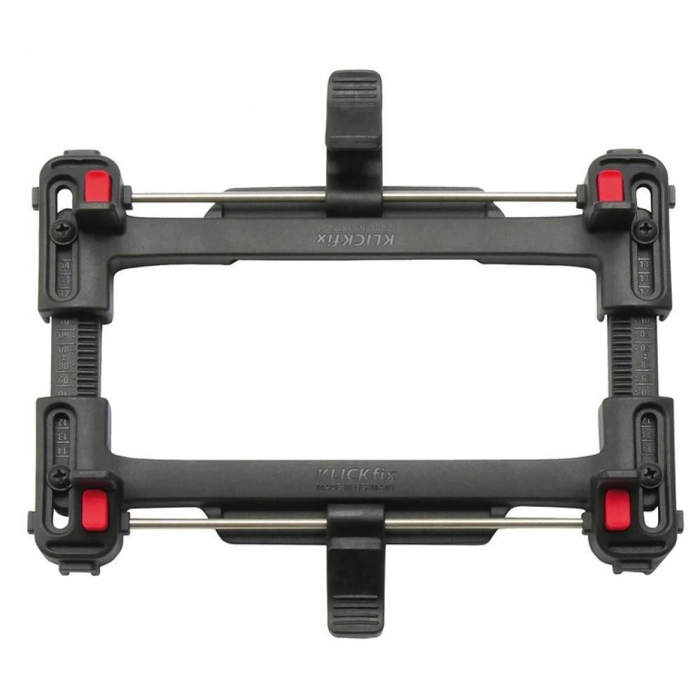 KlickFix Fahrradtasche KlickFix Zubehörhalter UNIKLIP 2 schwarz für Gepäckträgermontage Größe