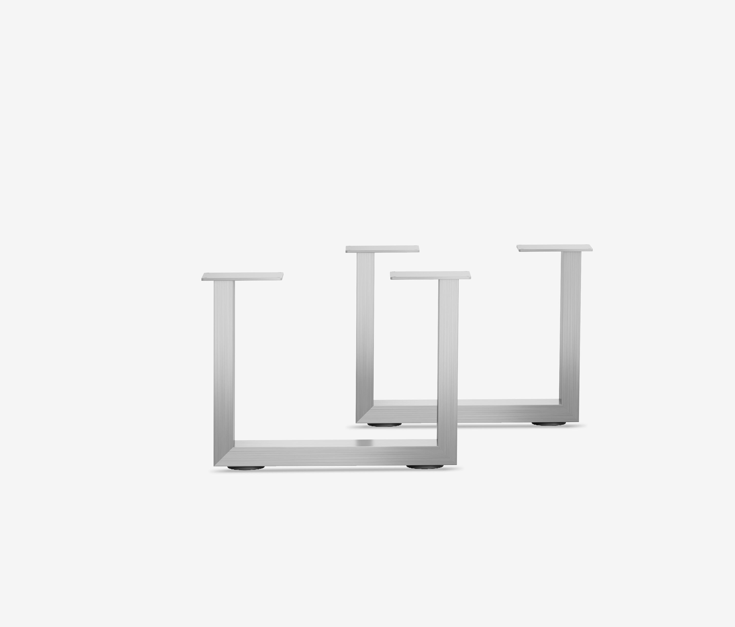 Tischplatte-Online.de Tischbein 2x Outdoor Couchtischgestell U-Frame Tischkufen für Sofatisch, Hochwertig / 5 Jahre Garantie / 2 Farben