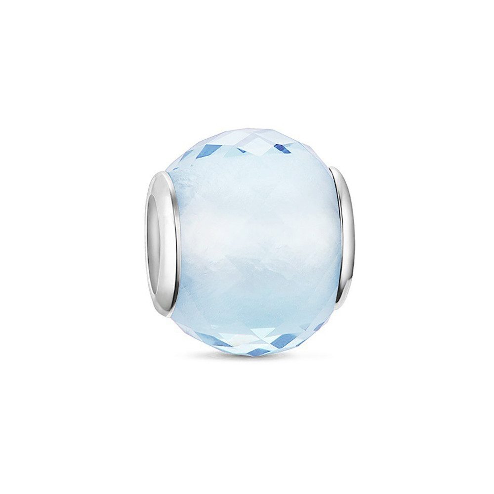 PANDACHARMS Bead Kleiner Hellblauer Facettenglas Charm für Armband, Hülse 9 günstig online kaufen
