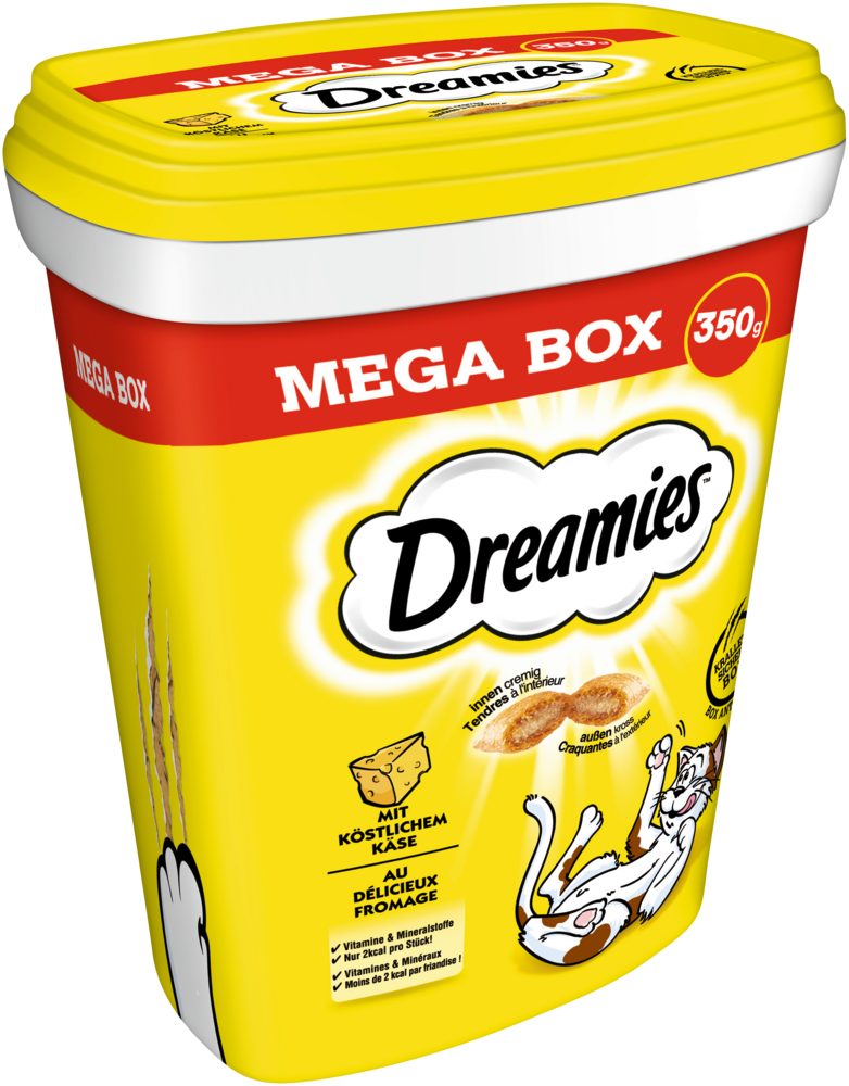 Dreamies DREAMIES™ Box Käse 350g, Snack für: Katze