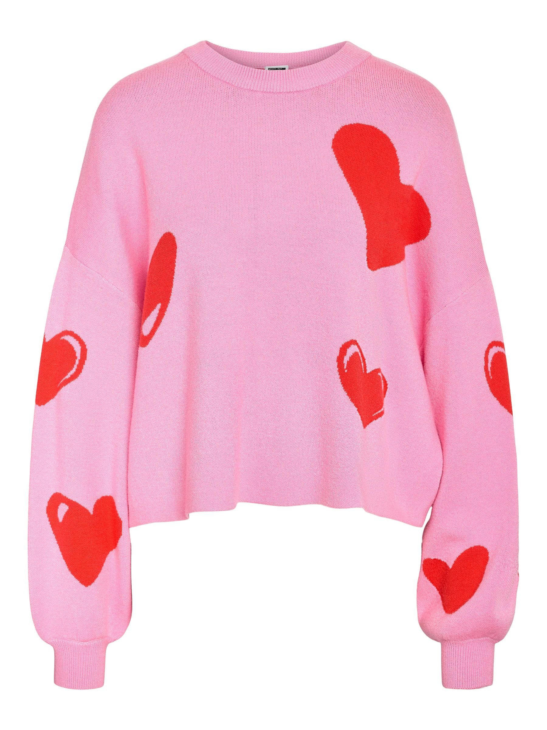 Noisy may Longpullover Jacquard-Strickpullover mit modischem Muster (1-tlg) günstig online kaufen