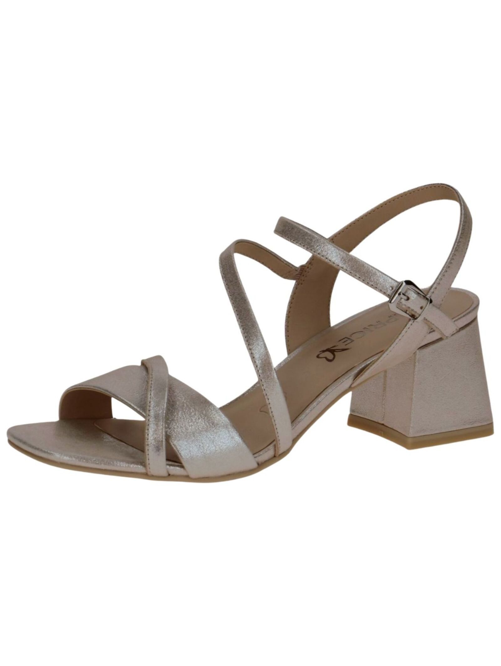 Caprice Sandalen Leder/Fell High-Heel-Sandalette günstig online kaufen