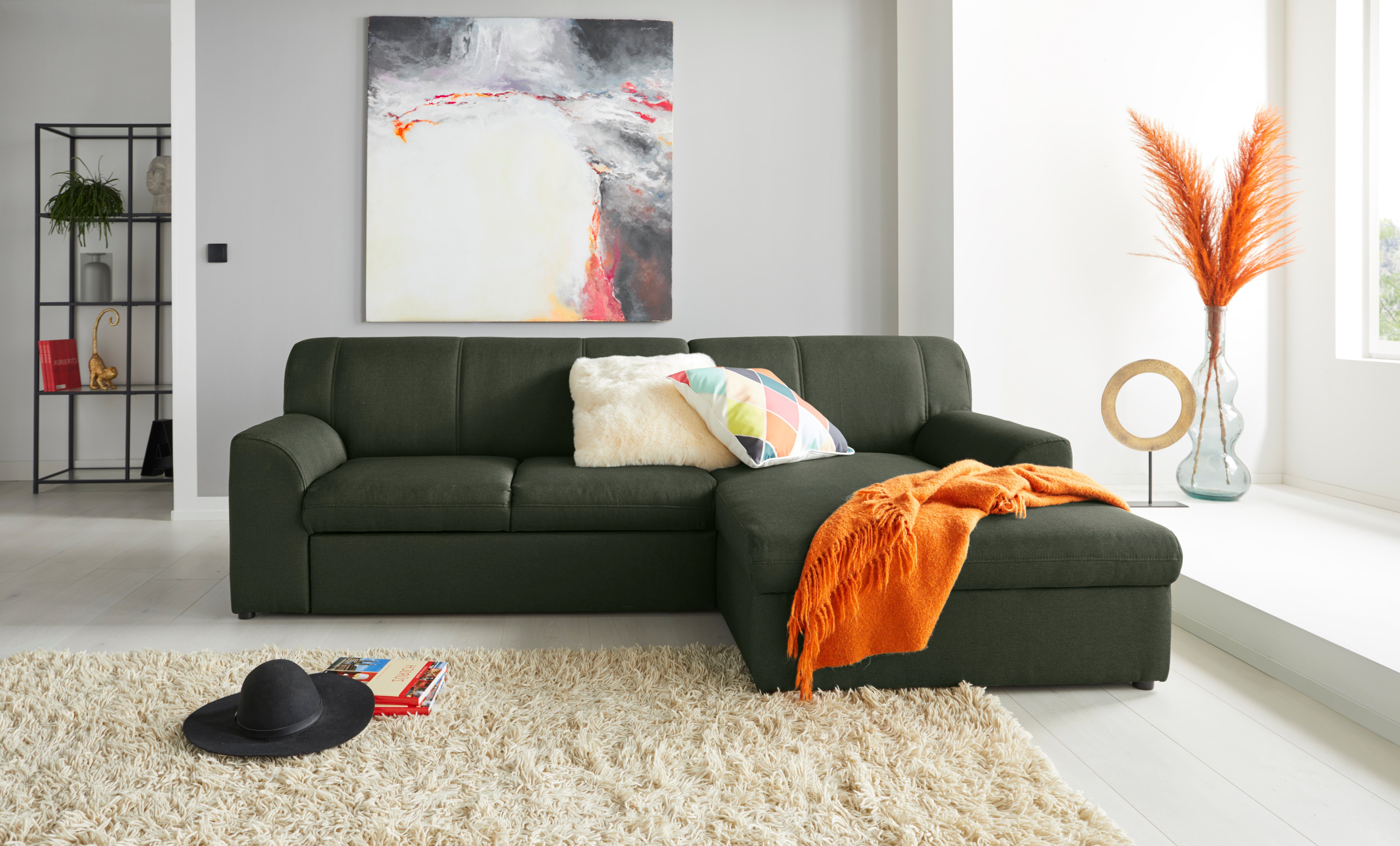 DOMO collection Ecksofa "Topper, elegant und zeitlos, kompaktes Stellmaß 24 günstig online kaufen