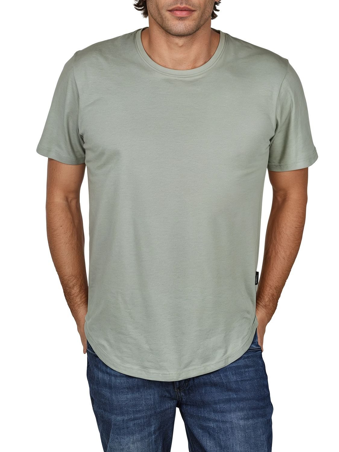 DENIMFY T-Shirt Herren Basicshirt DFPaco 4er Pack Regular Fit (Vorteilspack, 4-tlg) Kurzarm Tee Shirt mit Rundhalsausschnitt aus 100% Baumwolle
