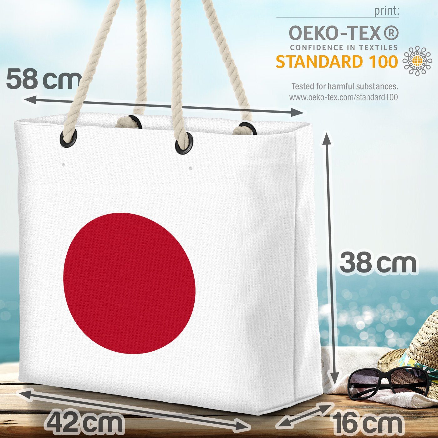 VOID Strandtasche (1-tlg), Japan Länderflagge WM Fahne Flagge