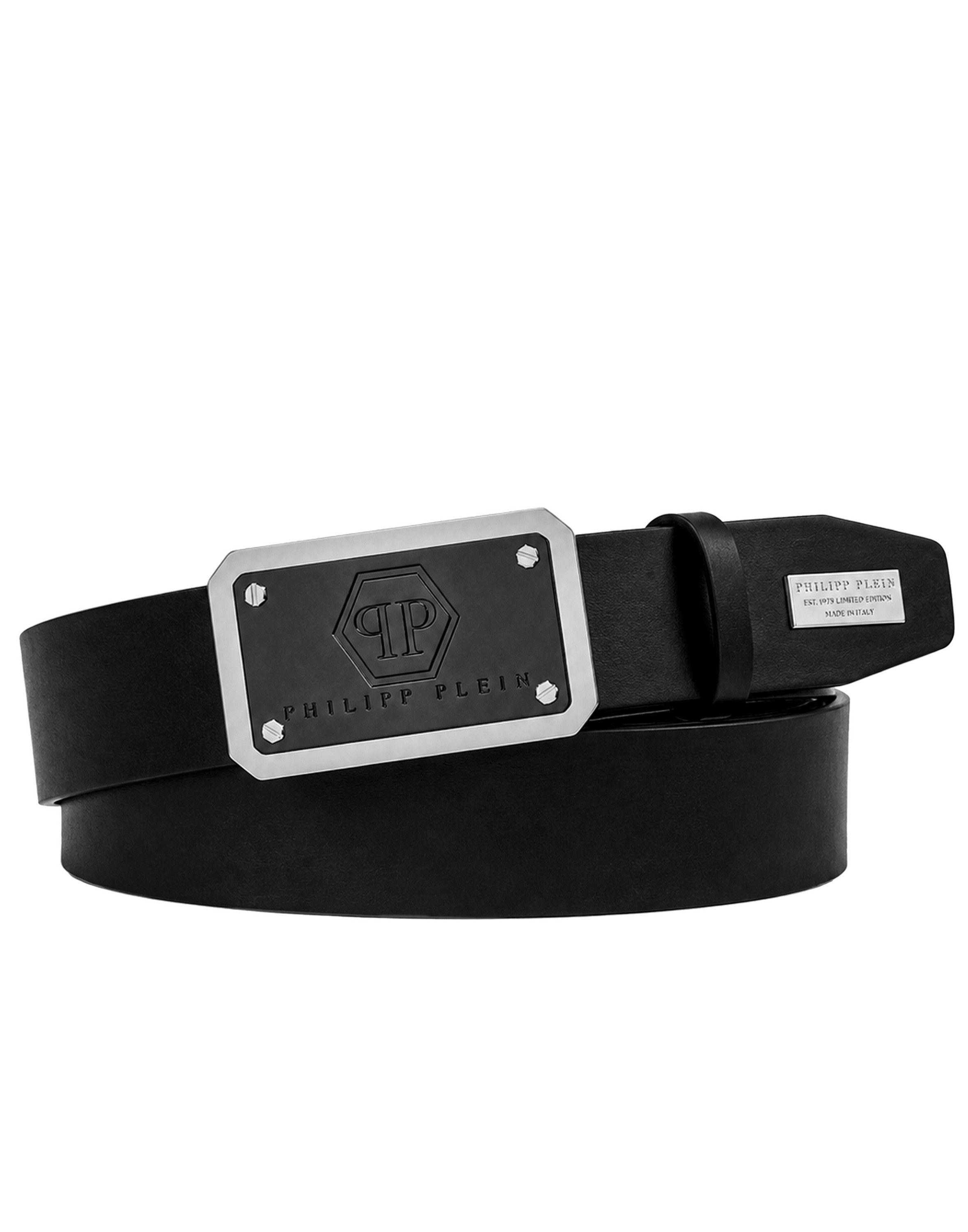 PHILIPP PLEIN Ledergürtel Hexagon