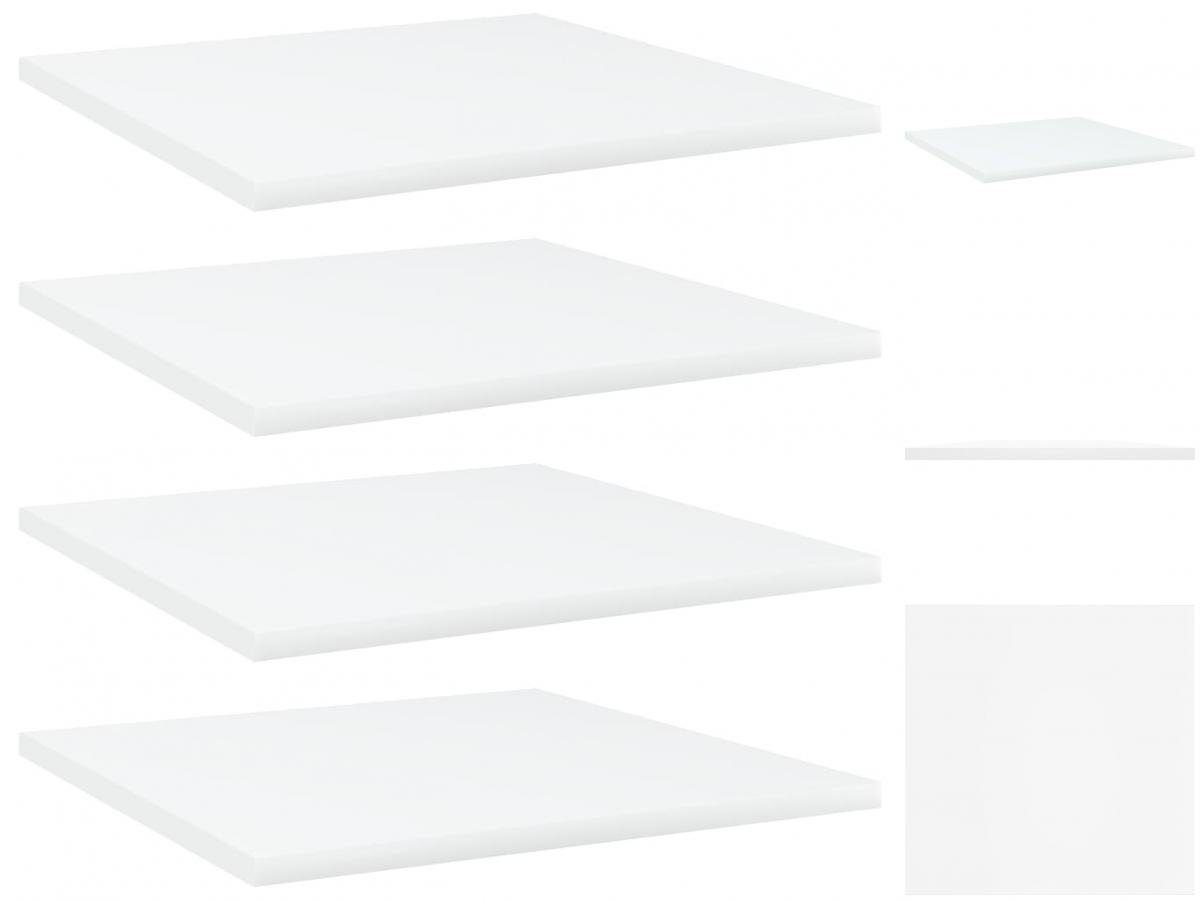 Weiß 40x40x1,5 Spanplatte Bücherregal-Bretter Regal cm Stk vidaXL 4