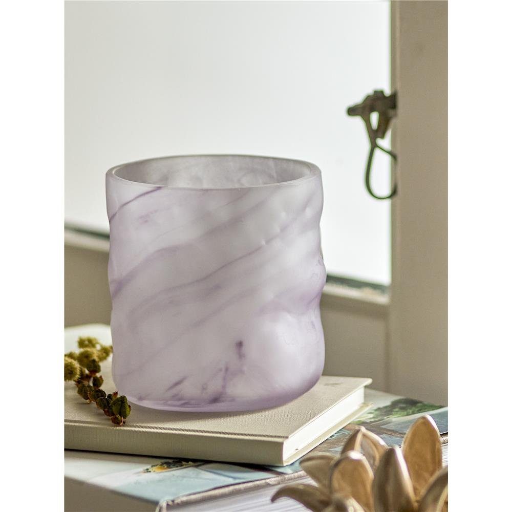 Bloomingville Teelichthalter Moore, in Violett, 10cm, aus Glas
