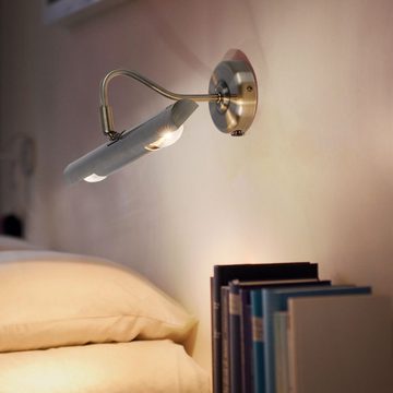 Globo Bilderleuchte, Leuchtmittel nicht inklusive, Wandlampe Messing Wandleuchte Innen beweglich Schlafzimmer Lampe
