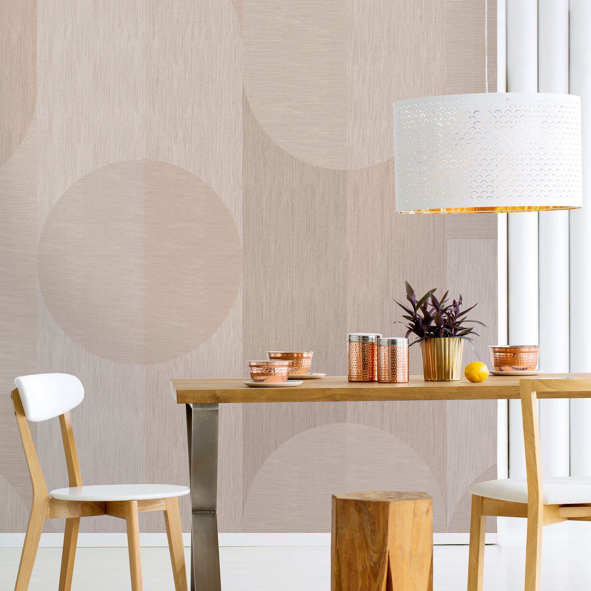 LAURA ASHLEY Fototapete Finley, texturiert, 3D-Optik, (1 St), 300x280cm