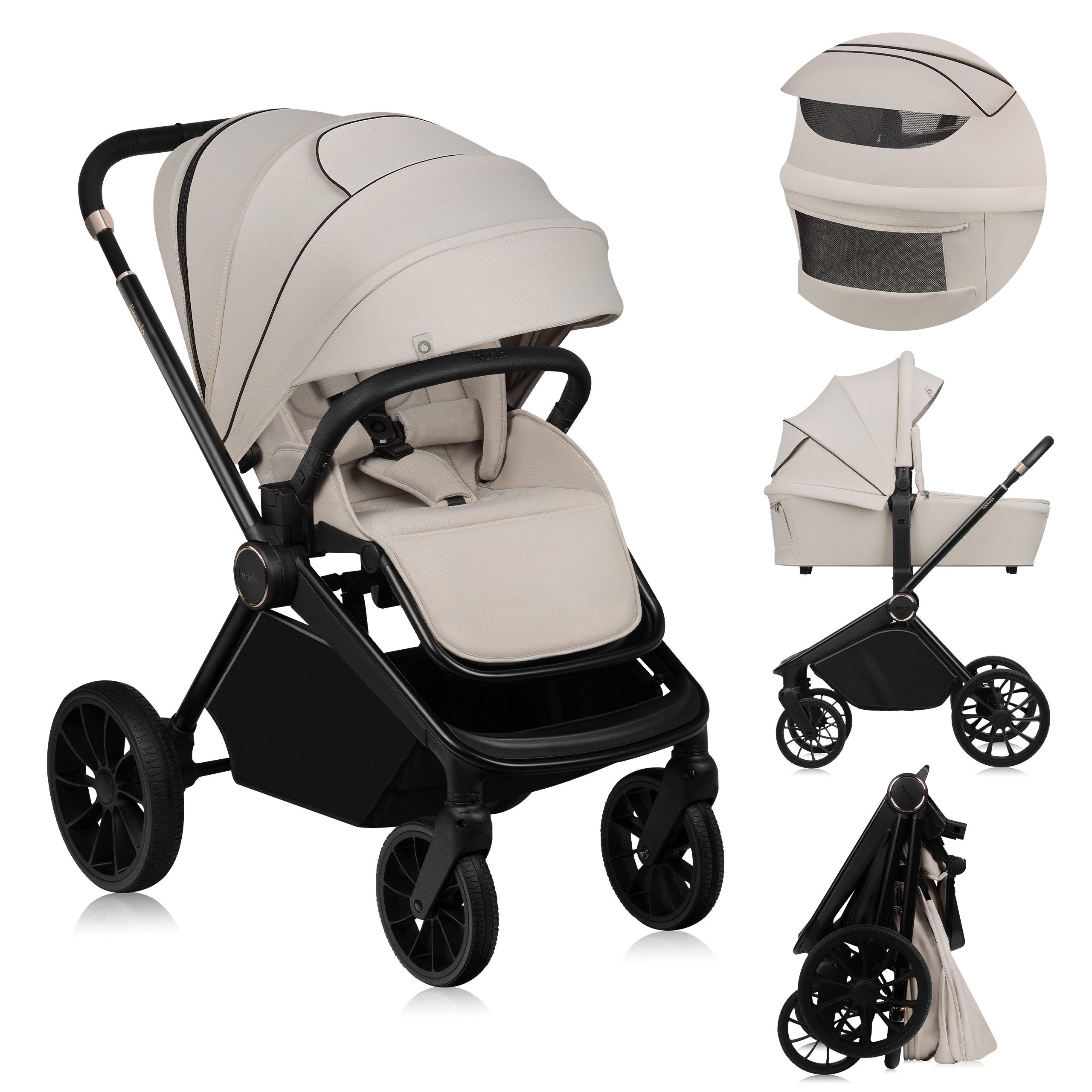Kombi-Kinderwagen MIKA PLUS 2 IN 1