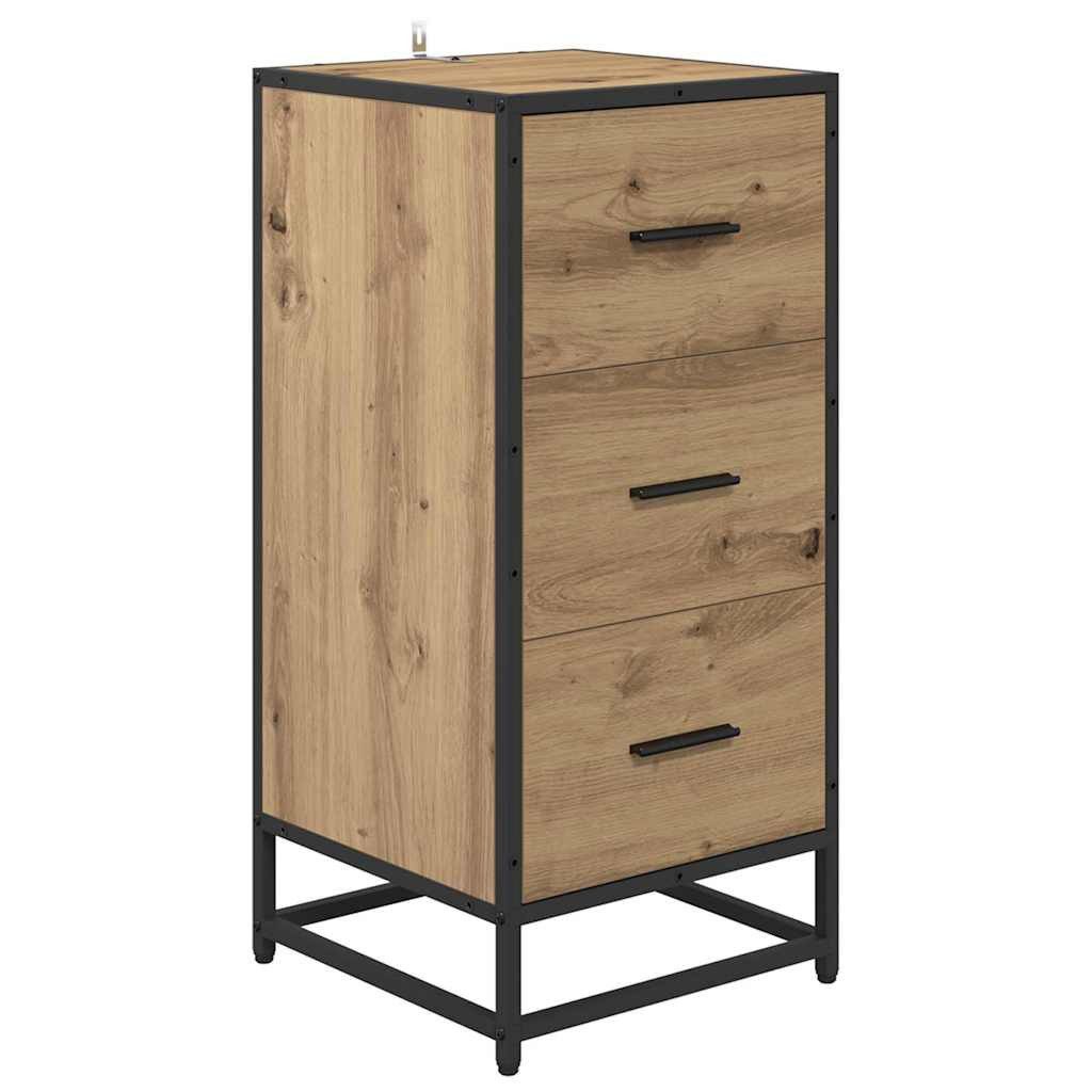 vidaXL Sideboard Sideboard Artisan-Eiche 35,5 x 35 x 76 cm Holzwerkstoff (1 günstig online kaufen