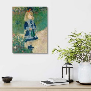 Posterlounge Holzbild Pierre-Auguste Renoir, Mädchen mit Gießkanne, Malerei