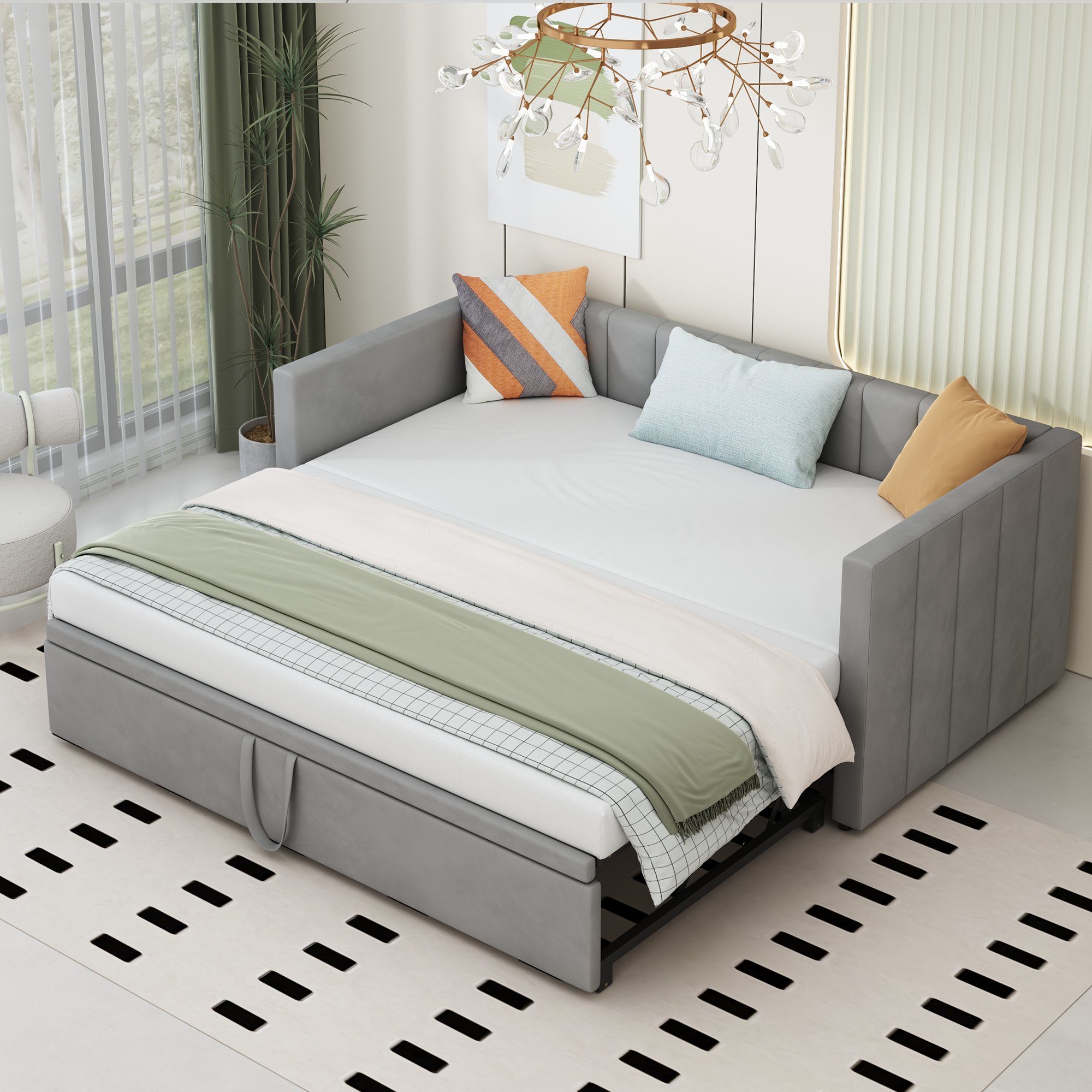 HAUSS SPOLE Schlafsofa 90/180x200 cm Ausziehbares günstig online kaufen
