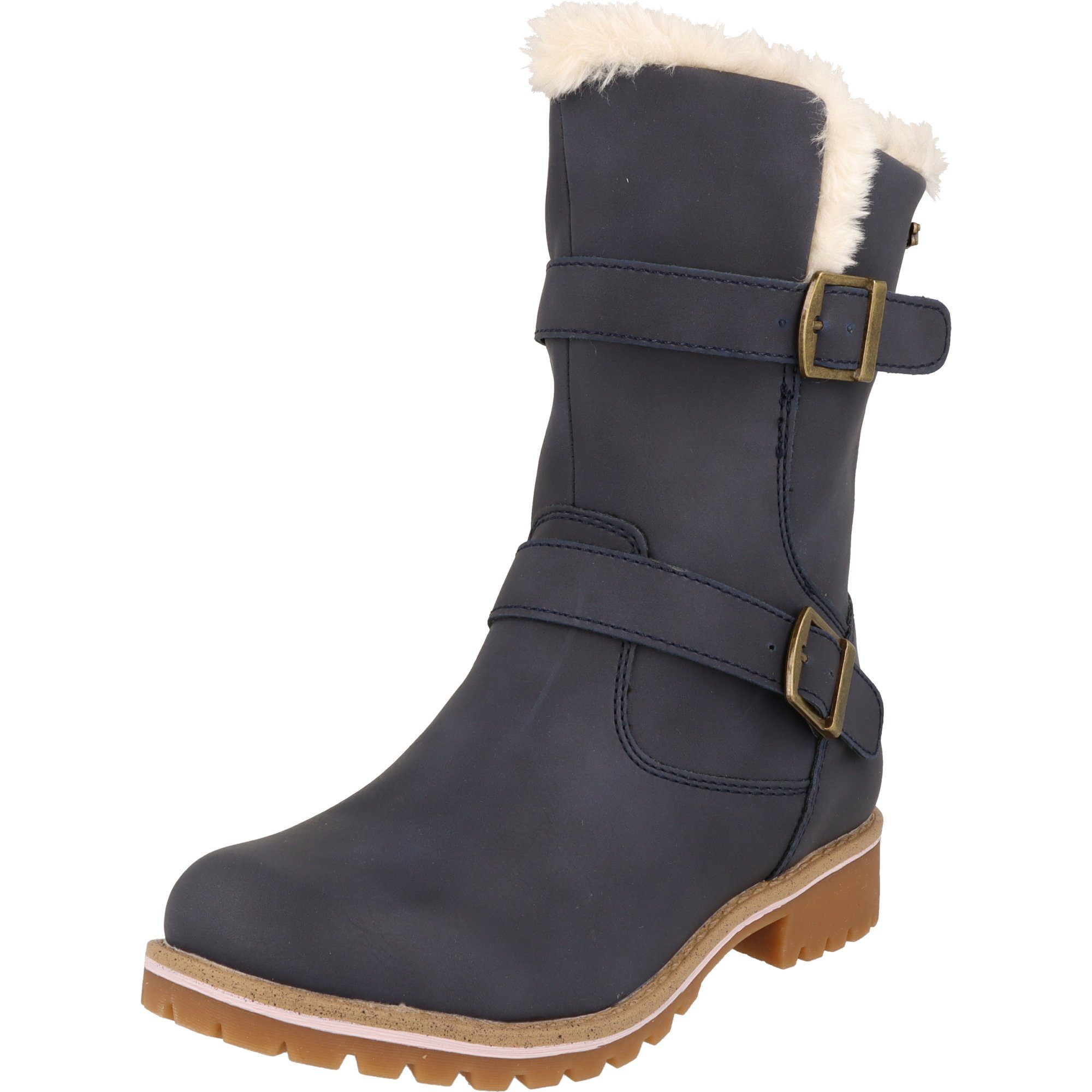 Indigo Mädchen Schuhe Tex warme Winter Stiefel gefüttert 454-143 Reißver. Winterstiefel
