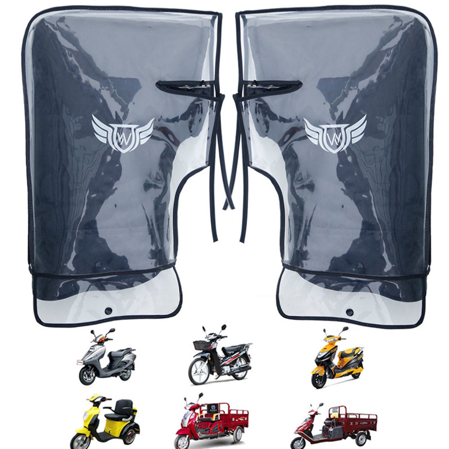 große Schwarze Fahrradhandschuhe MAGICSHE Mund+wasserdichte Lenkerhandschuhe Schale Fahrzeugausrüstung winddicht