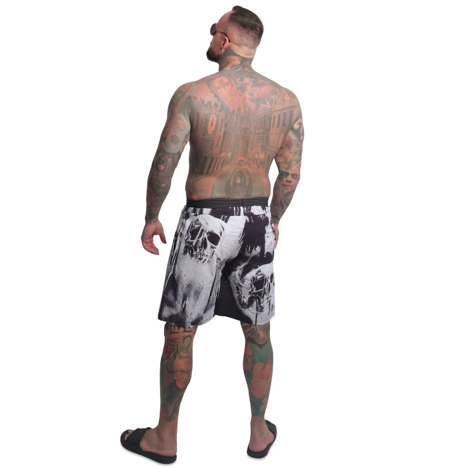 YAKUZA Boardshorts Horned FU mit Doppelbund