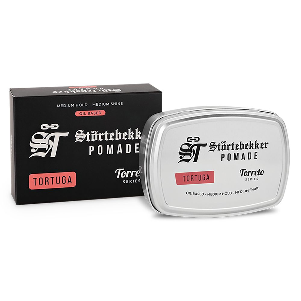 Störtebekker Haarpomade Torreto Series - Ölbasiert, Mittlerer Halt, Mittlerer Glanz - Edles Finish und herrliche Düfte