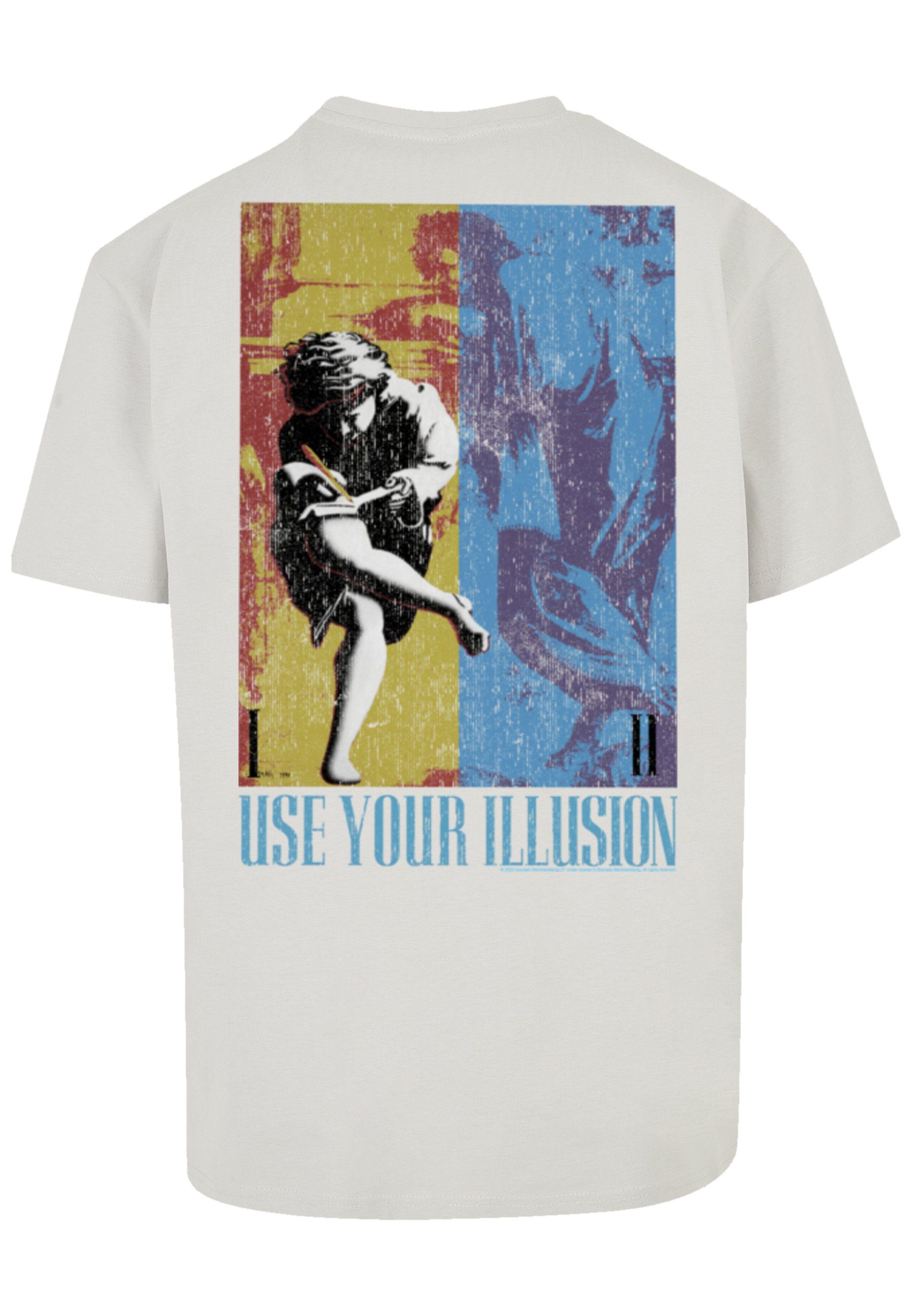 Band, Double Guns Music Musik, Logo Roses Illusion T-Shirt 'n' lightasphalt F4NT4STIC