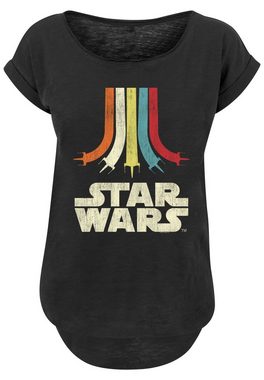 F4NT4STIC T-Shirt Star Wars Retro Rainbow Regenbogen Print