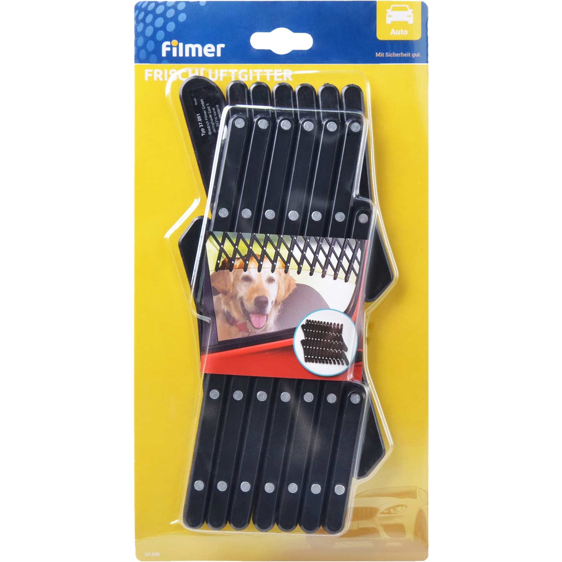 Filmer Autosonnenschutz FILMER Frischluftgitter, 37091, für Autofenster