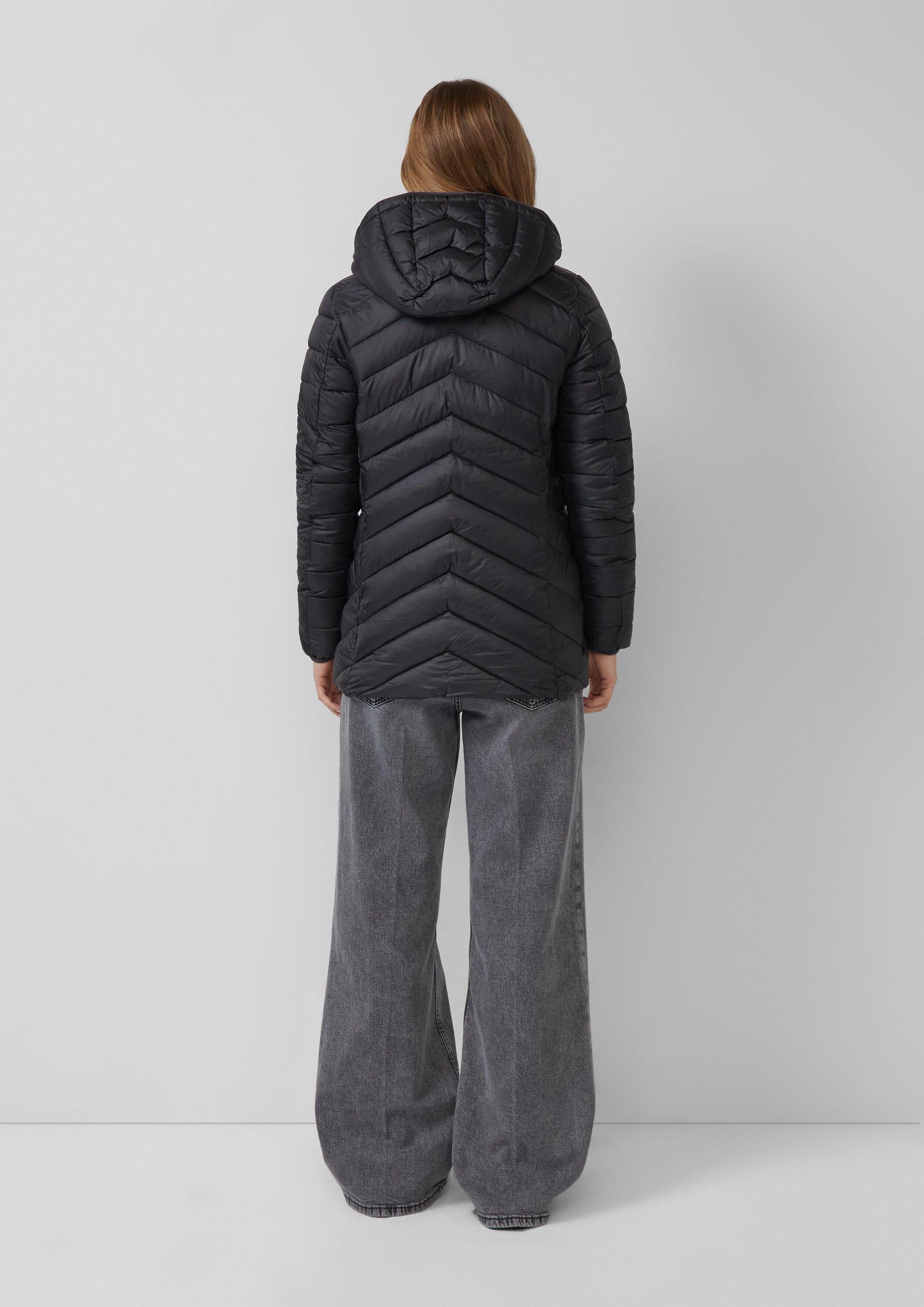 s.Oliver Funktionsjacke Outdoor-Jacke Steppjacke mit abnehmbarer Kapuze