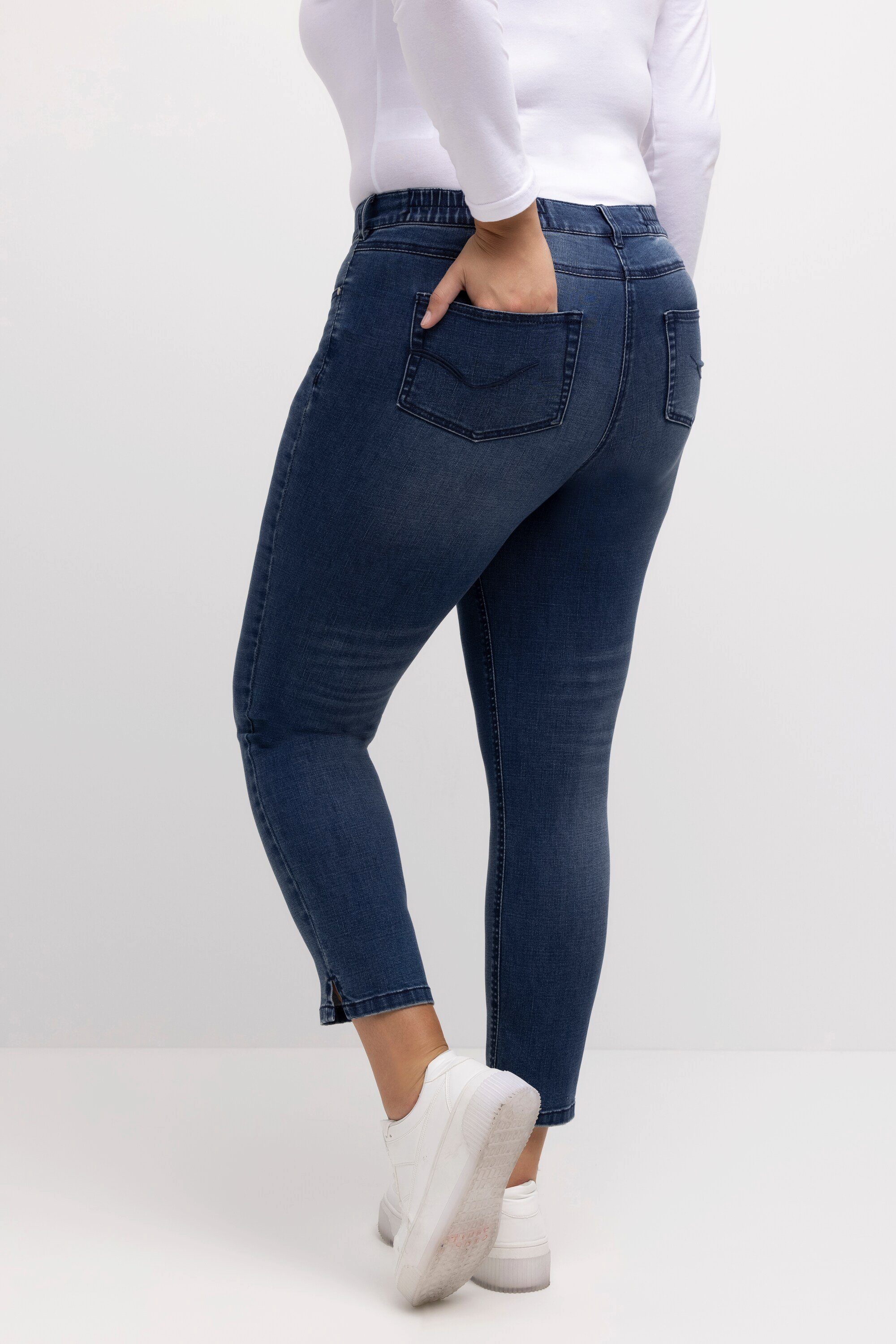 Regular-fit-Jeans Jeans schmales Komfortbund Sarah Popken Bein Ulla
