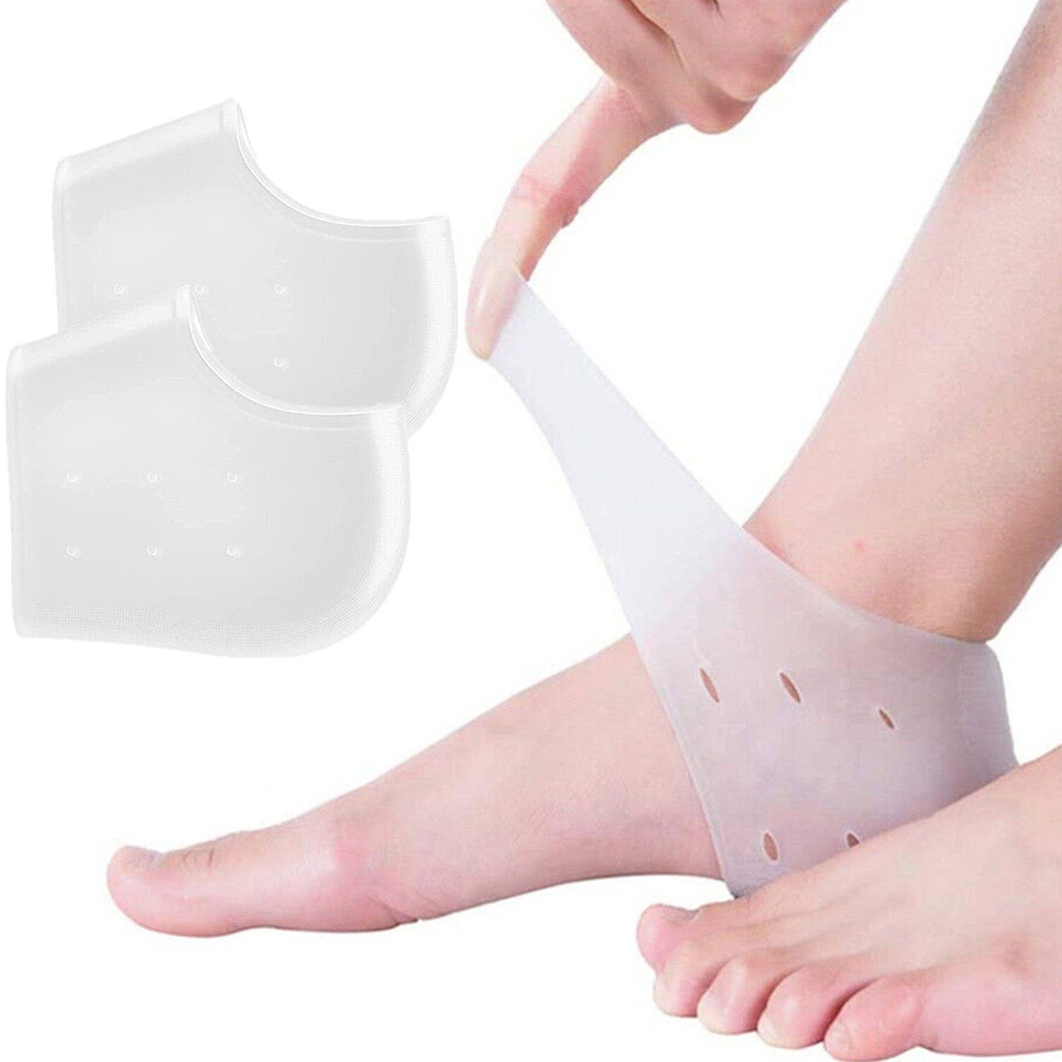 Olotos Fersenpolster Silikon Fersenschoner Fersensporn Gelsocken Einlegesoh günstig online kaufen