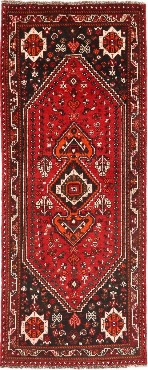 Höhe: Shiraz mm rechteckig, Handgeknüpfter / Orientteppich Läufer, 123x305 Perserteppich Trading, Nain 10 Orientteppich