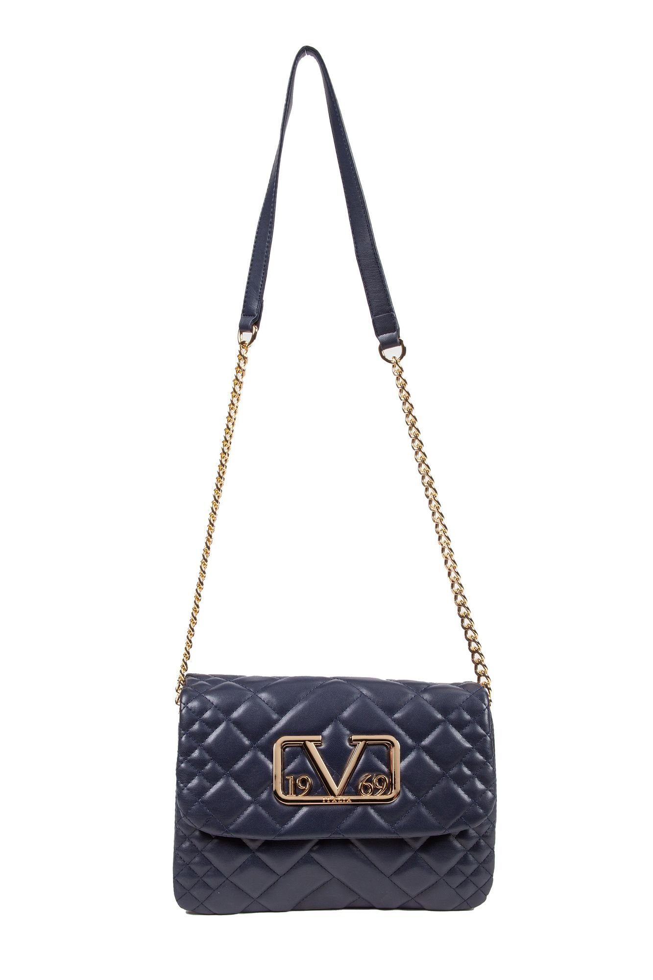 19V69 Italia by Versace Handtasche Viola, Originale Farbbezeichnung Blue/Gold