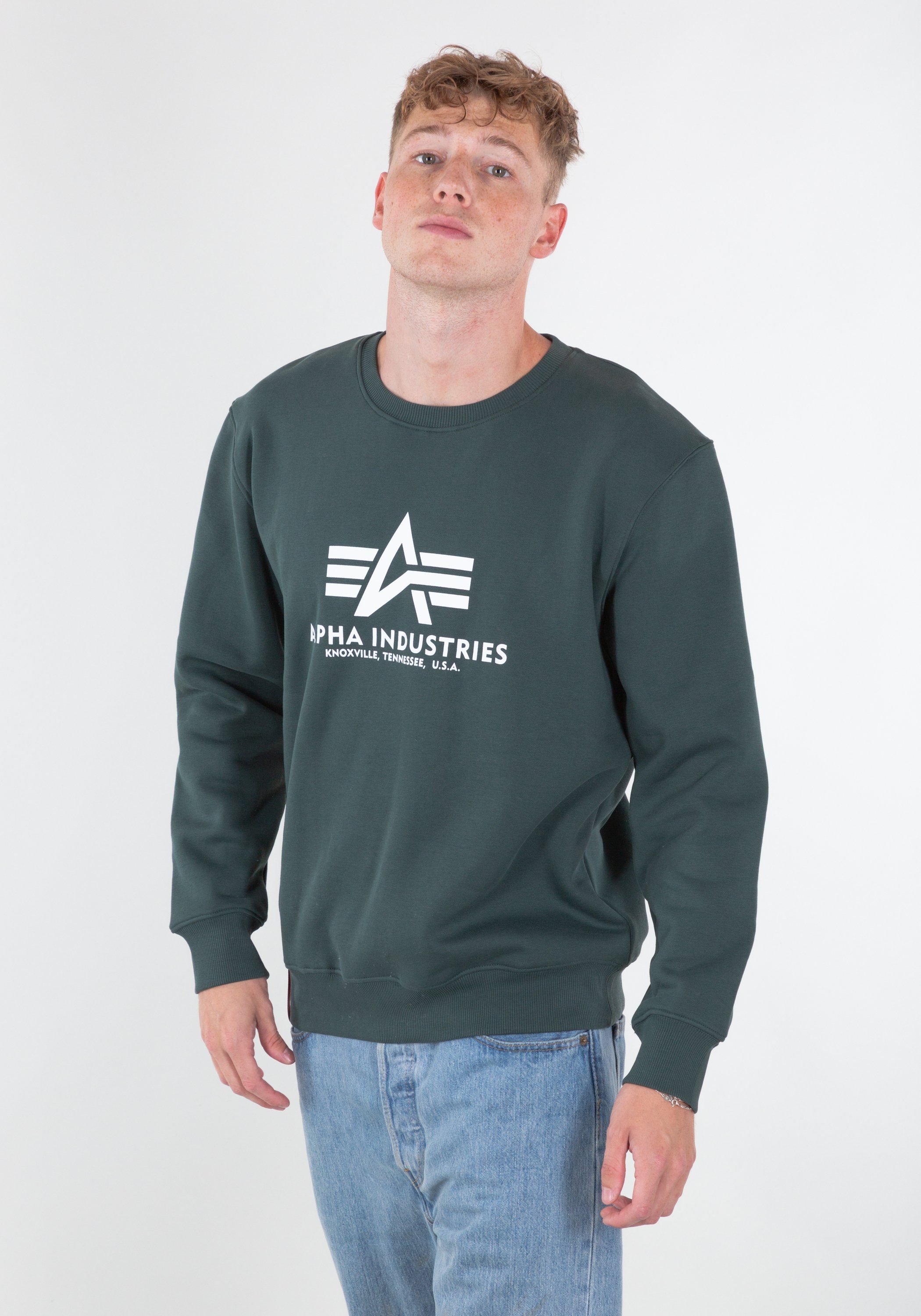 Industries navy Sweater Men Basic green Alpha Sweatshirts Industries - Alpha Sweater