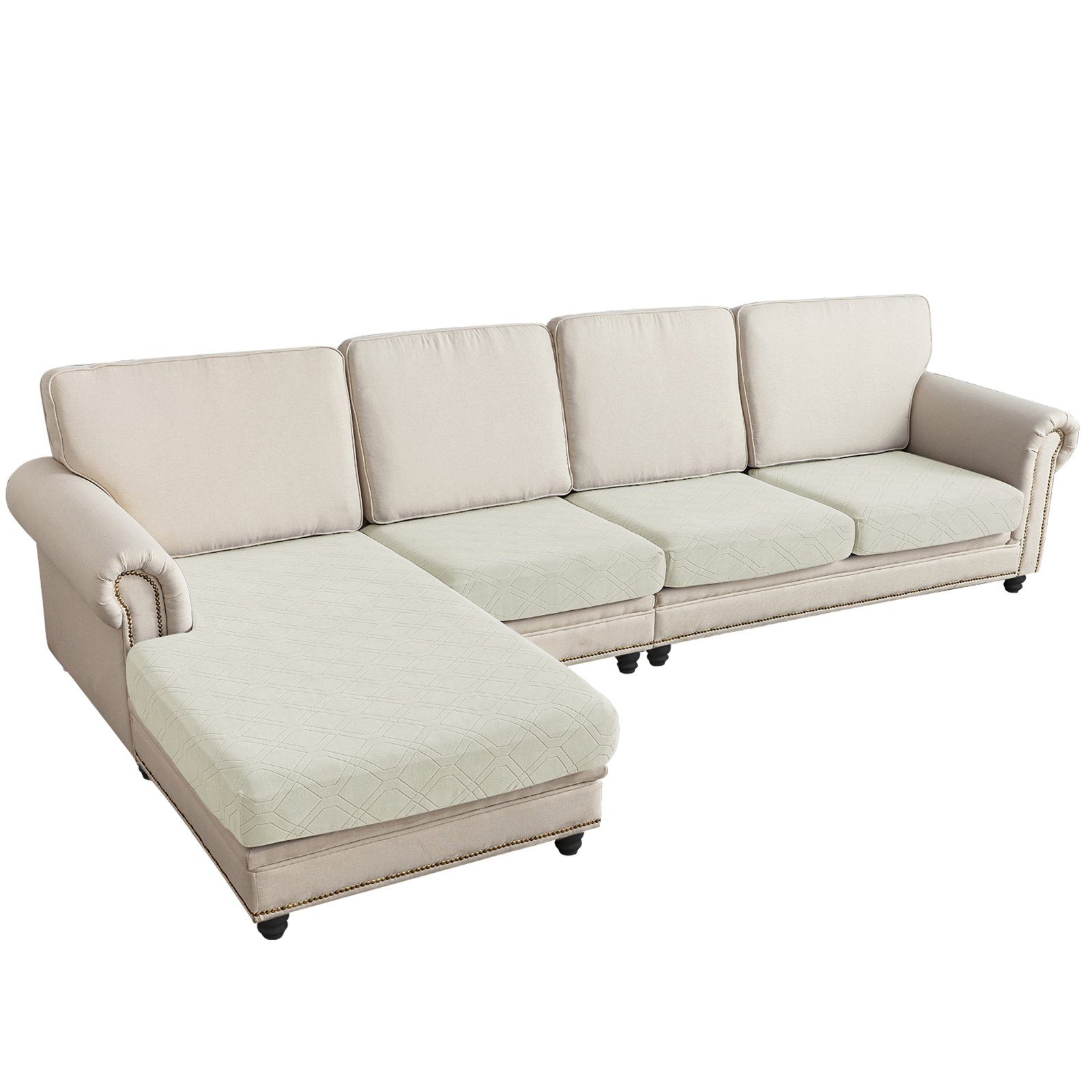 Sunicol Sofabezug L Form, Jacquard Ecksofa günstig online kaufen