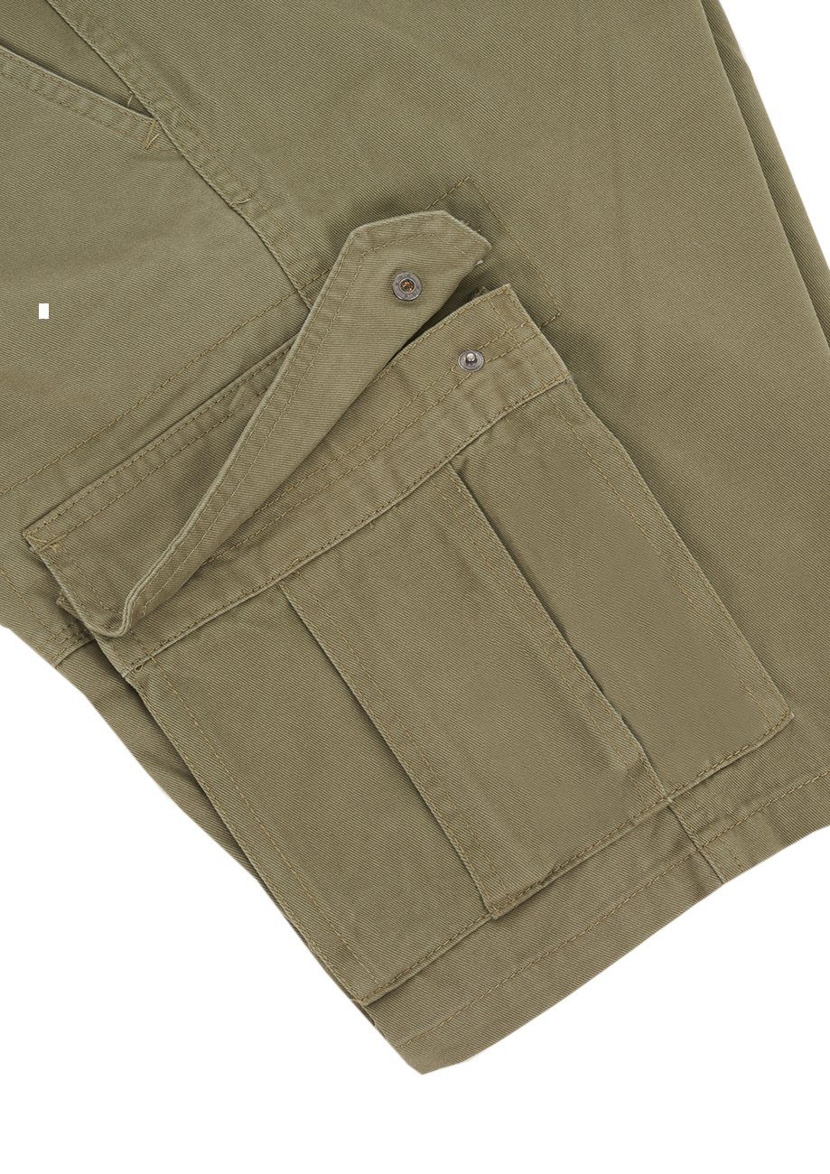 Shorts Gürtel riverso Bermudashorts Cargoshorts Herren Middle (12300) mit Green RIVJakob Fit Regular