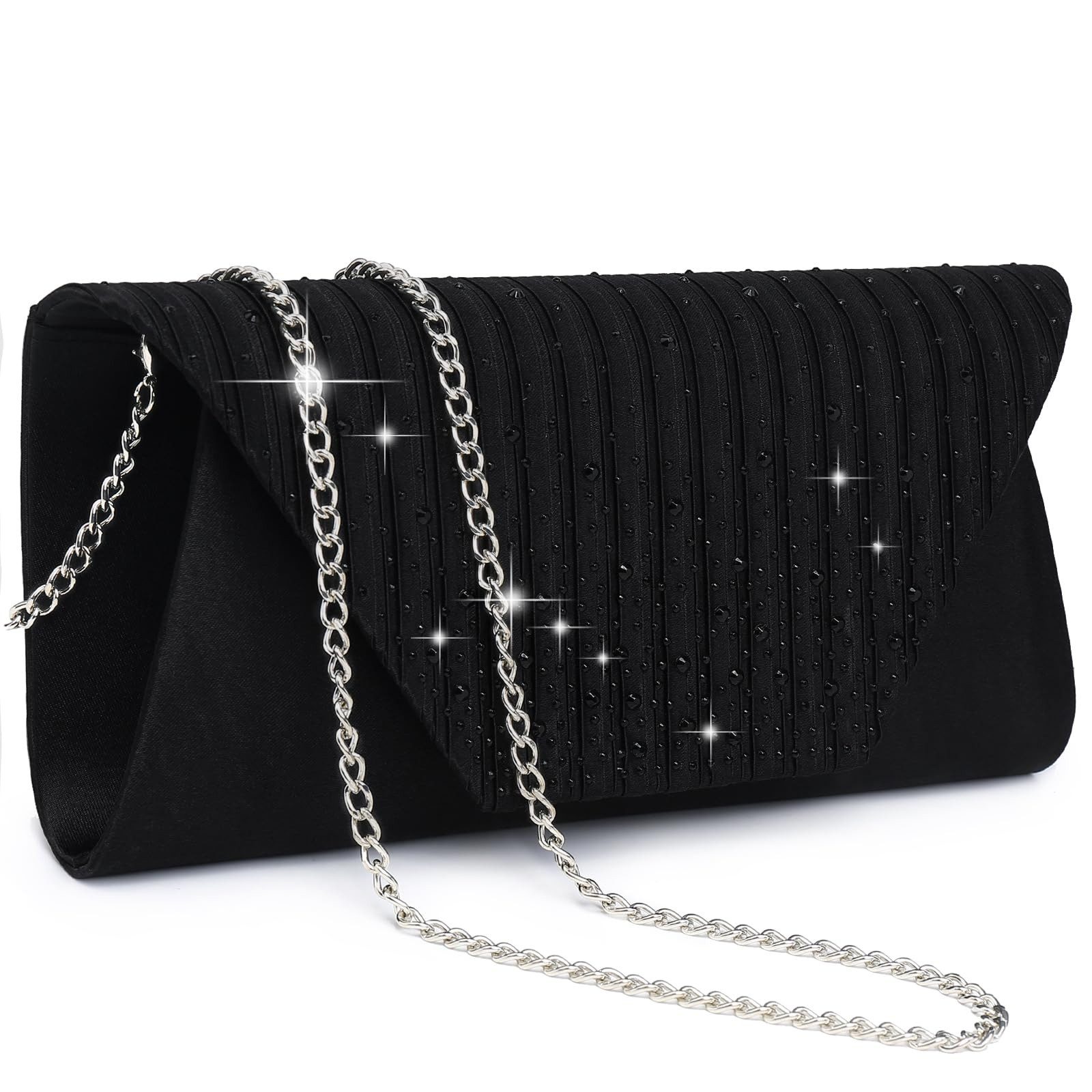 Coonoor Clutch Glänzende Pailletten Abendtaschen,Envelope Handtasche, für Hochzeit, Party, Bankett, Feiertage
