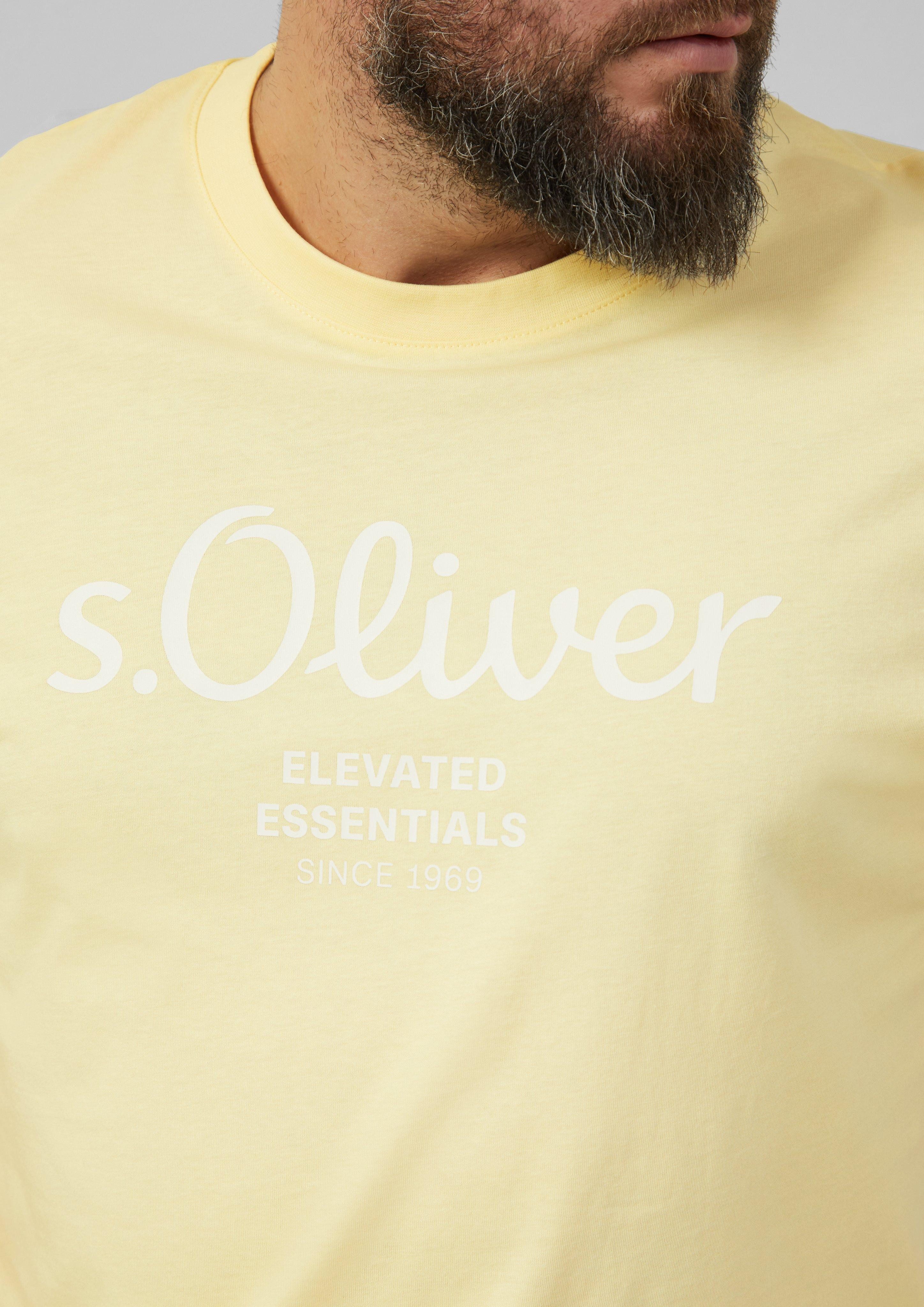 s.Oliver Kurzarmshirt T-Shirt Artwork günstig online kaufen