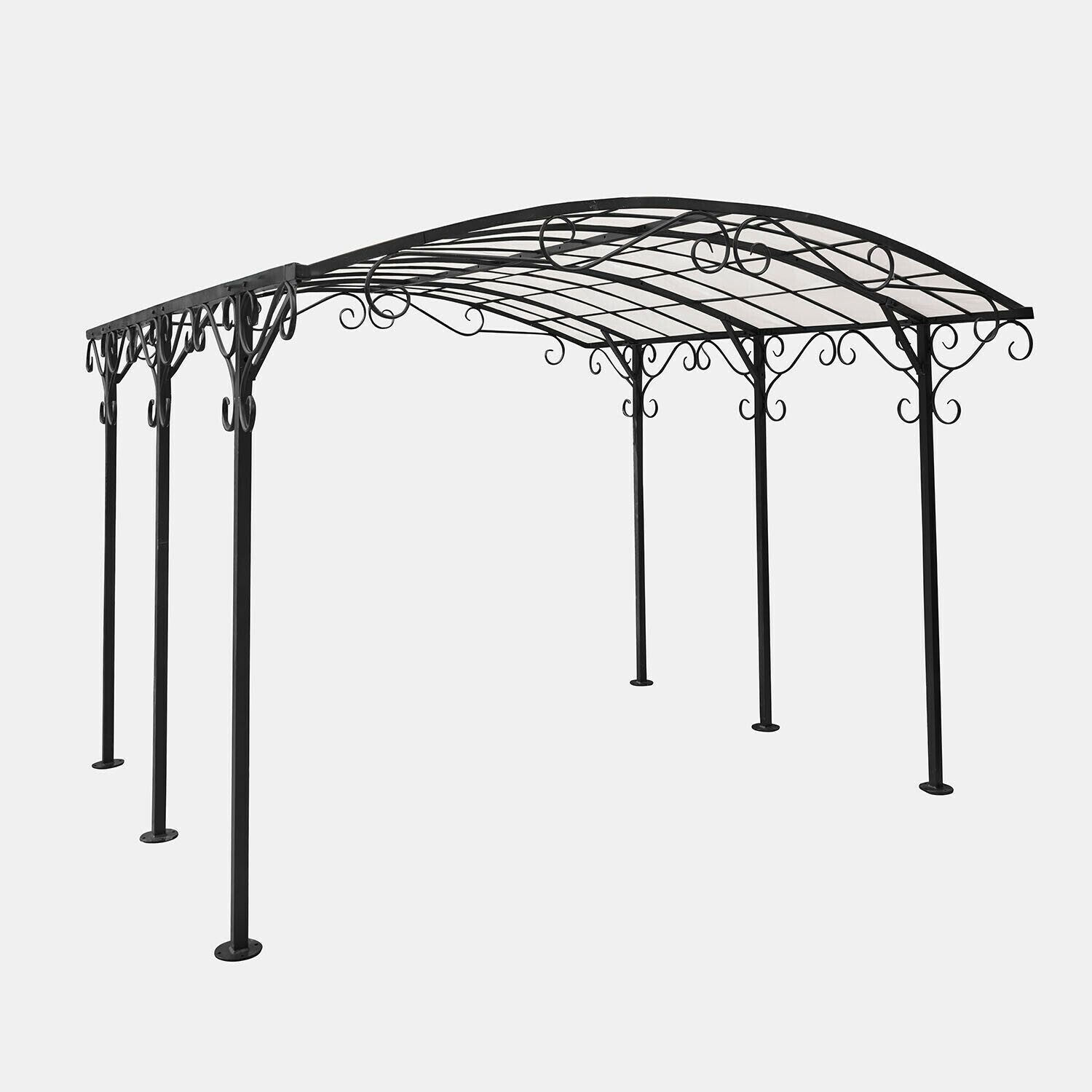 Mirabeau Sonnenschirm Pergola Delbridge antikschwarz/weiß
