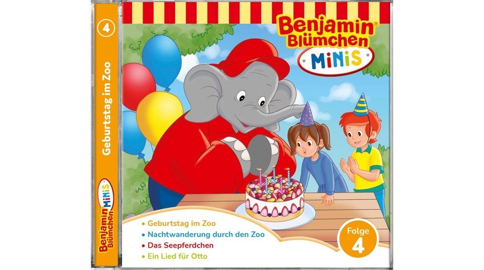 Kiddinx Hörspiel-CD Benjamin Blümchen Minis 4: Geburtstag im Zoo